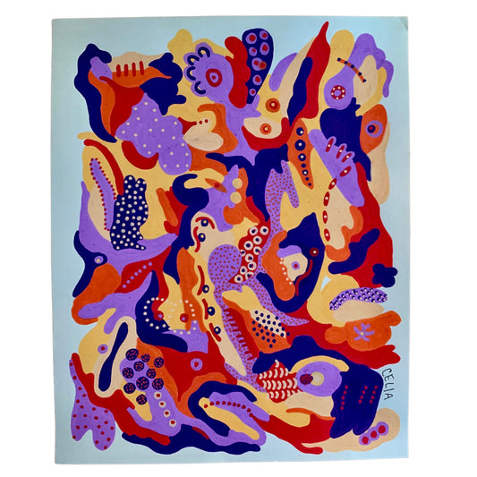 Sarcodina in Purple and Orange