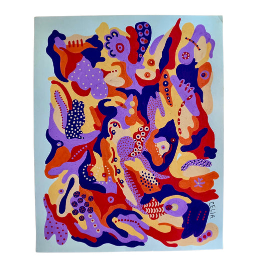 Sarcodina in Purple and Orange